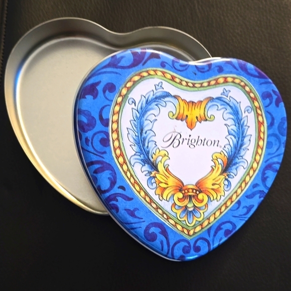 BRIGHTON SILVER SIGNATURE DOUBLE SERPENTINE HEART BELT - VINTAGE main image 7